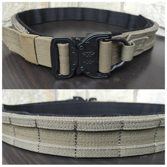 Two-Piece Slim Tactical Molle Belt