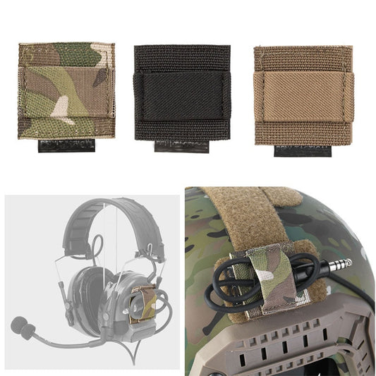 TACTICAL Headphone Intercom Cable Take-Up Strap